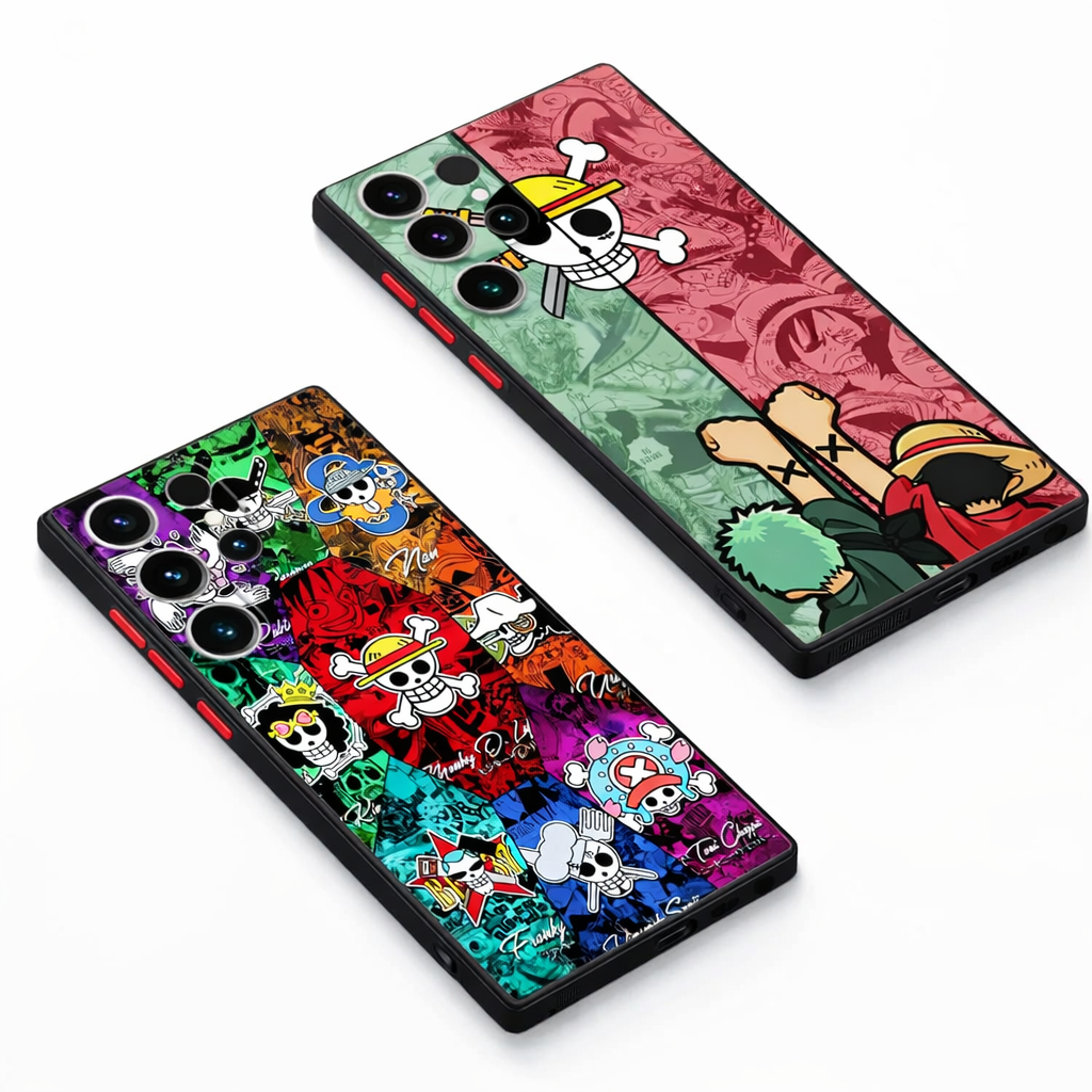 One Piece: Straw Hat Crew Samsung Galaxy Case | Shockproof Hybrid Bumper Cover (S9 - S25 Ultra)