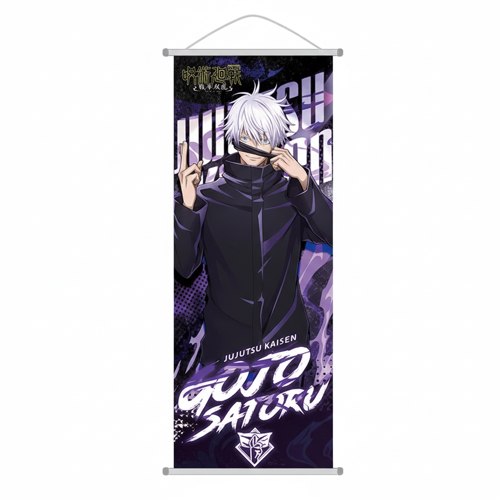 Jujutsu Kaisen: Cursed Energy Wall Scroll | Premium Hanging Poster (Gojo, Sukuna, Yuji)