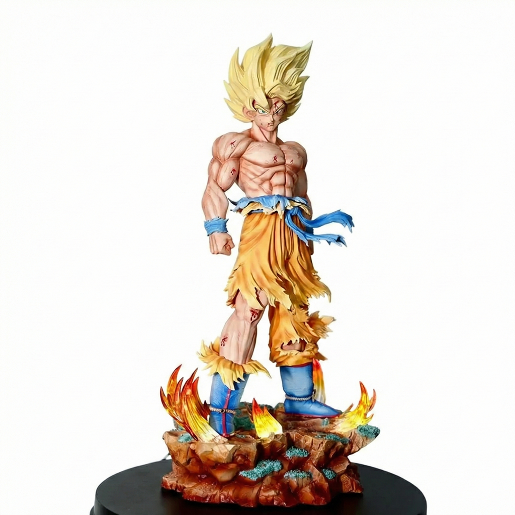 Dragon Ball Z: Son Goku (Super Saiyan) LED Battle Statue | 34cm PVC Figure