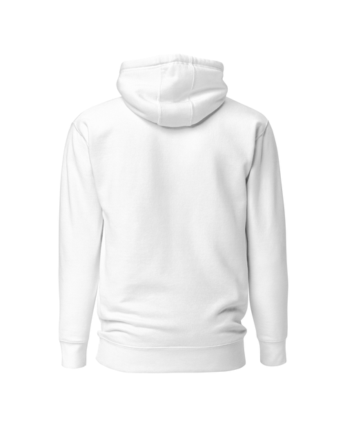 AnimeHaven Original Black Logo Unisex White Hoodie