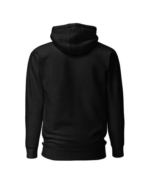 AnimeHaven Original White Logo Unisex Black Hoodie