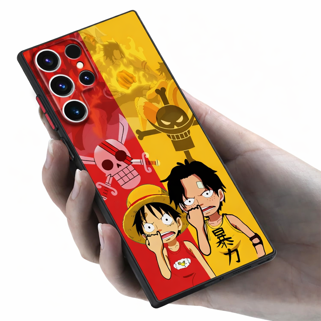 One Piece: Straw Hat Crew Samsung Galaxy Case | Shockproof Hybrid Bumper Cover (S9 - S25 Ultra)