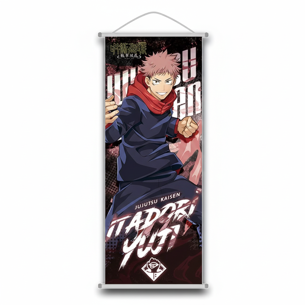 Jujutsu Kaisen: Cursed Energy Wall Scroll | Premium Hanging Poster (Gojo, Sukuna, Yuji)