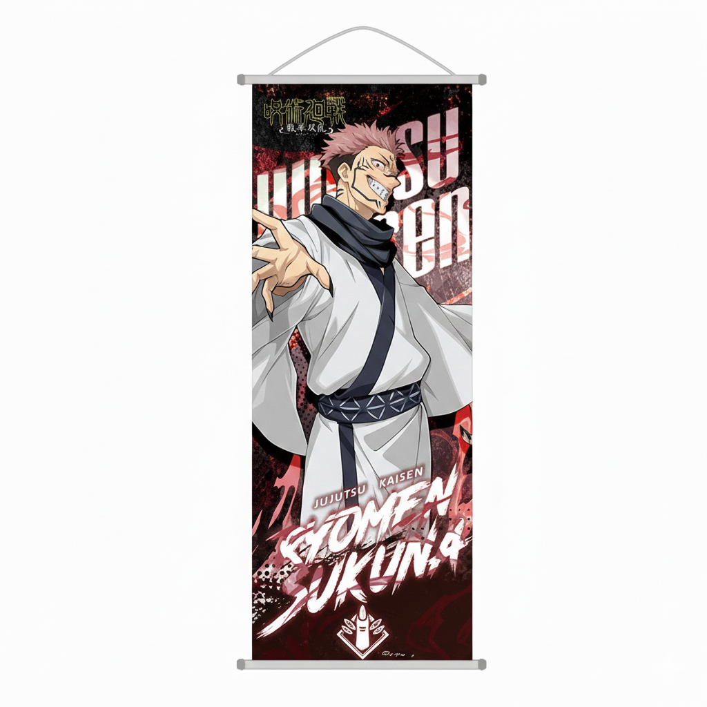 Jujutsu Kaisen: Cursed Energy Wall Scroll | Premium Hanging Poster (Gojo, Sukuna, Yuji)