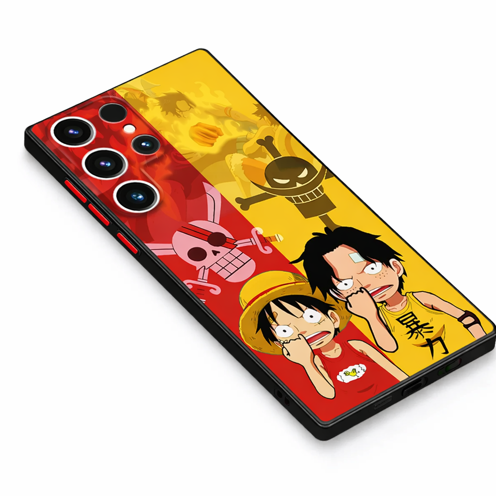 One Piece: Straw Hat Crew Samsung Galaxy Case | Shockproof Hybrid Bumper Cover (S9 - S25 Ultra)