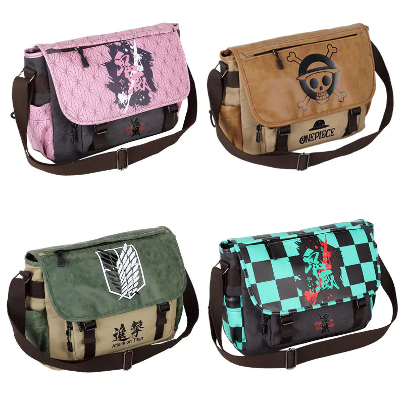 Anime Canvas Crossbody Bag (Multiple Anime Designs)