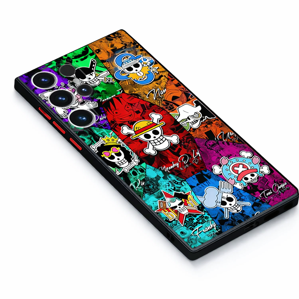 One Piece: Straw Hat Crew Samsung Galaxy Case | Shockproof Hybrid Bumper Cover (S9 - S25 Ultra)