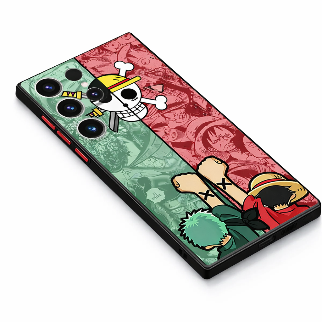 One Piece: Straw Hat Crew Samsung Galaxy Case | Shockproof Hybrid Bumper Cover (S9 - S25 Ultra)