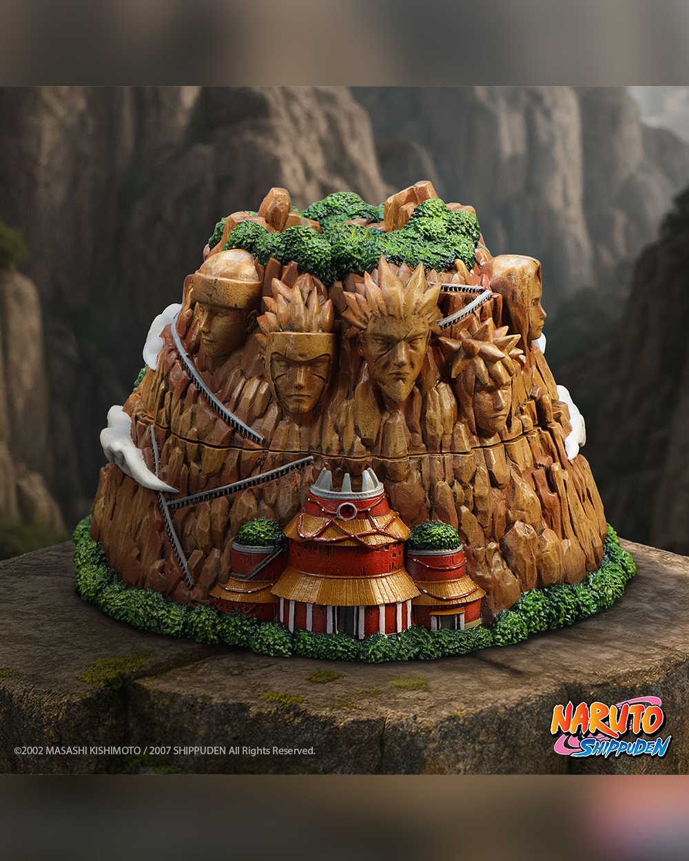 Naruto Shippuden Hokage Rock Trinket Box