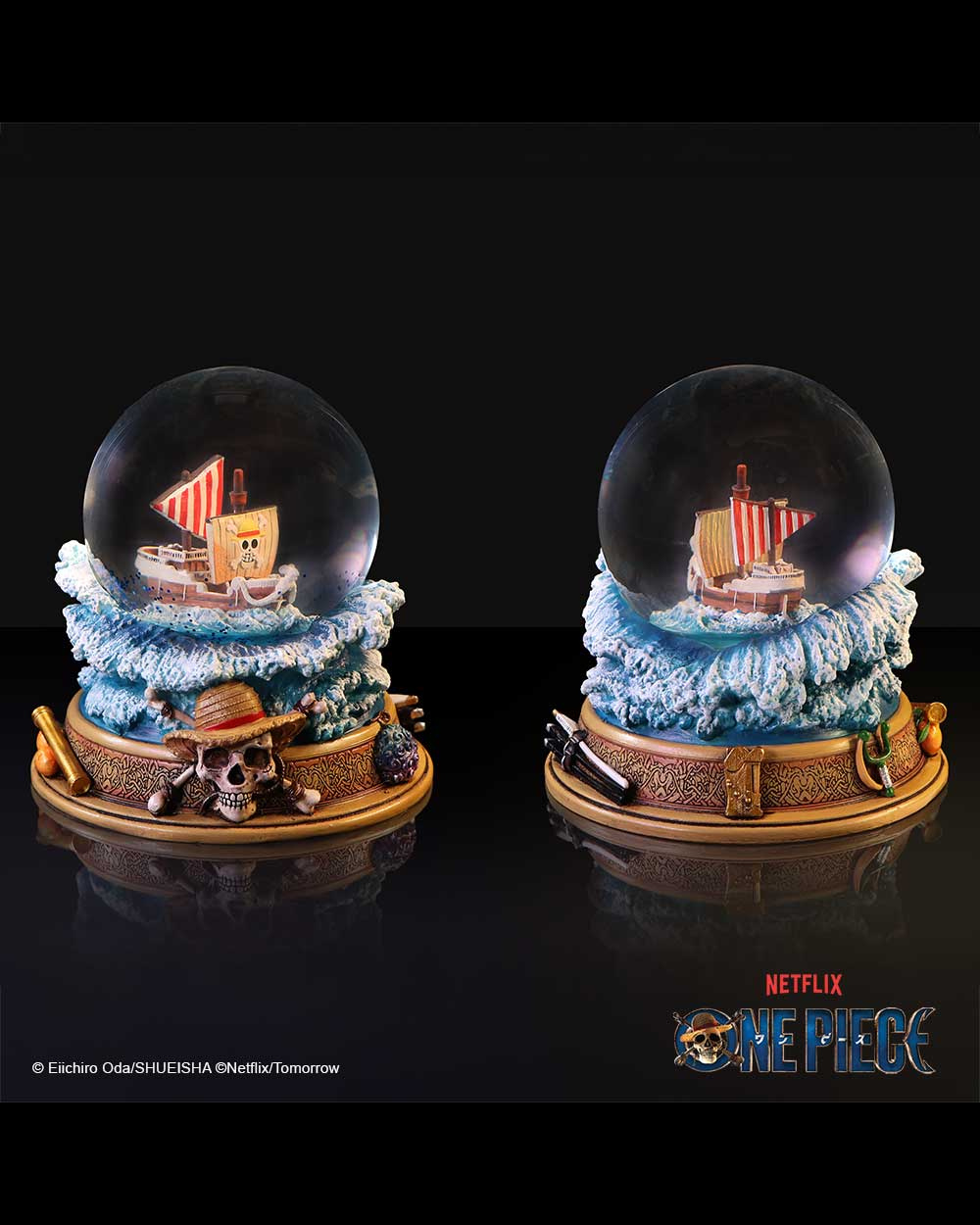 One Piece Going Merry Snow Globe 14cm
