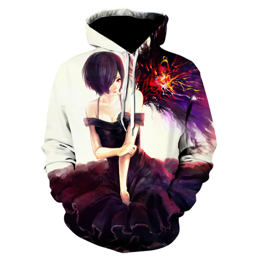 Tokyo Ghoul – Kaneki Ken All-Over Print Hoodie (Unisex) | S–5XL