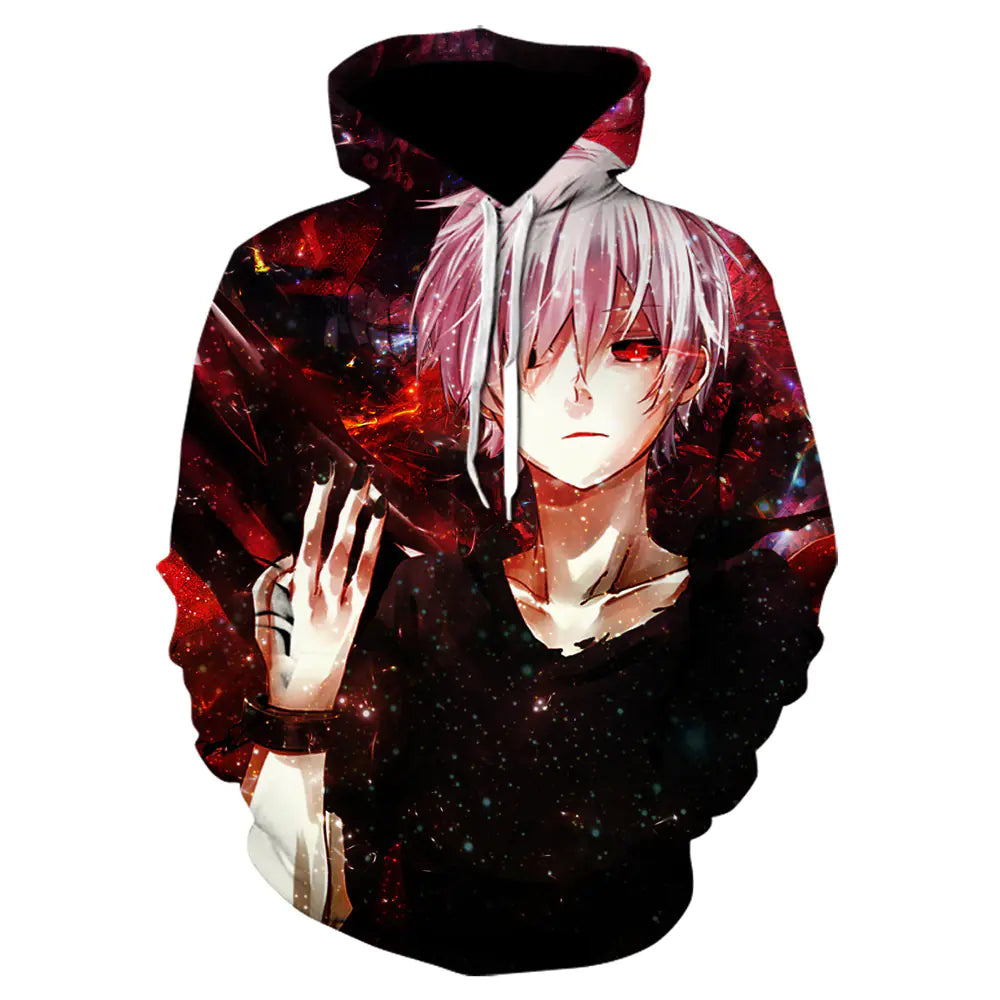 Tokyo Ghoul – Kaneki Ken All-Over Print Hoodie (Unisex) | S–5XL