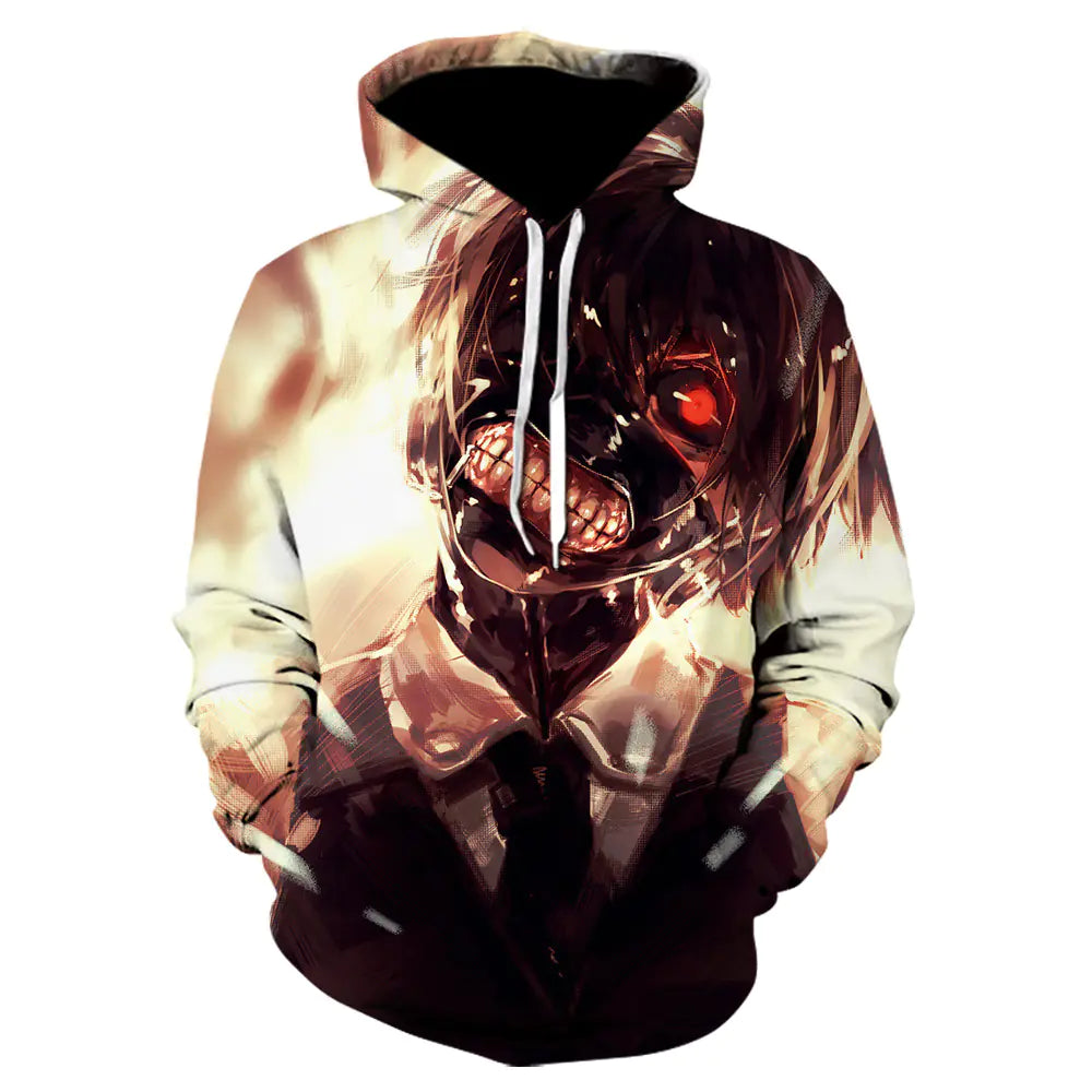 Tokyo Ghoul – Kaneki Ken All-Over Print Hoodie (Unisex) | S–5XL