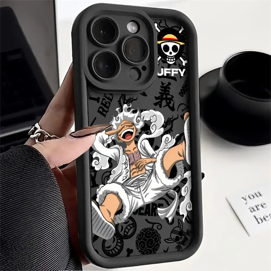 One Piece: Straw Hat Crew Manga Edition iPhone Case | Soft Silicone Cover (iPhone 11 - 16)
