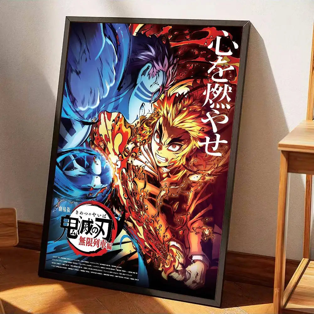 Akaza Demon Slayer Premium Anime Poster – HD Waterproof Wall Art Decor