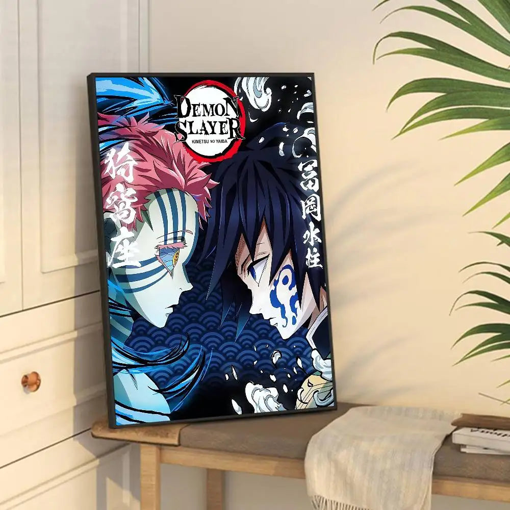 Akaza Demon Slayer Premium Anime Poster – HD Waterproof Wall Art Decor