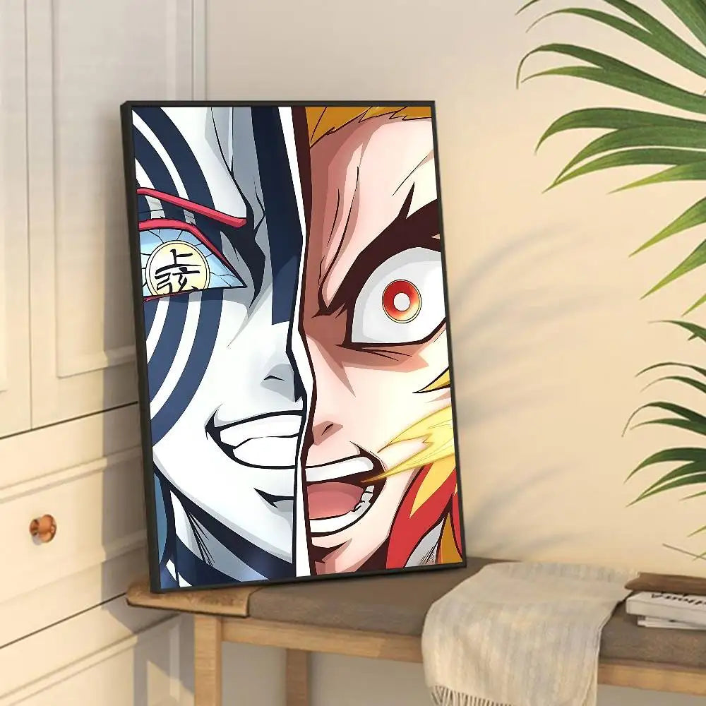 Akaza Demon Slayer Premium Anime Poster – HD Waterproof Wall Art Decor