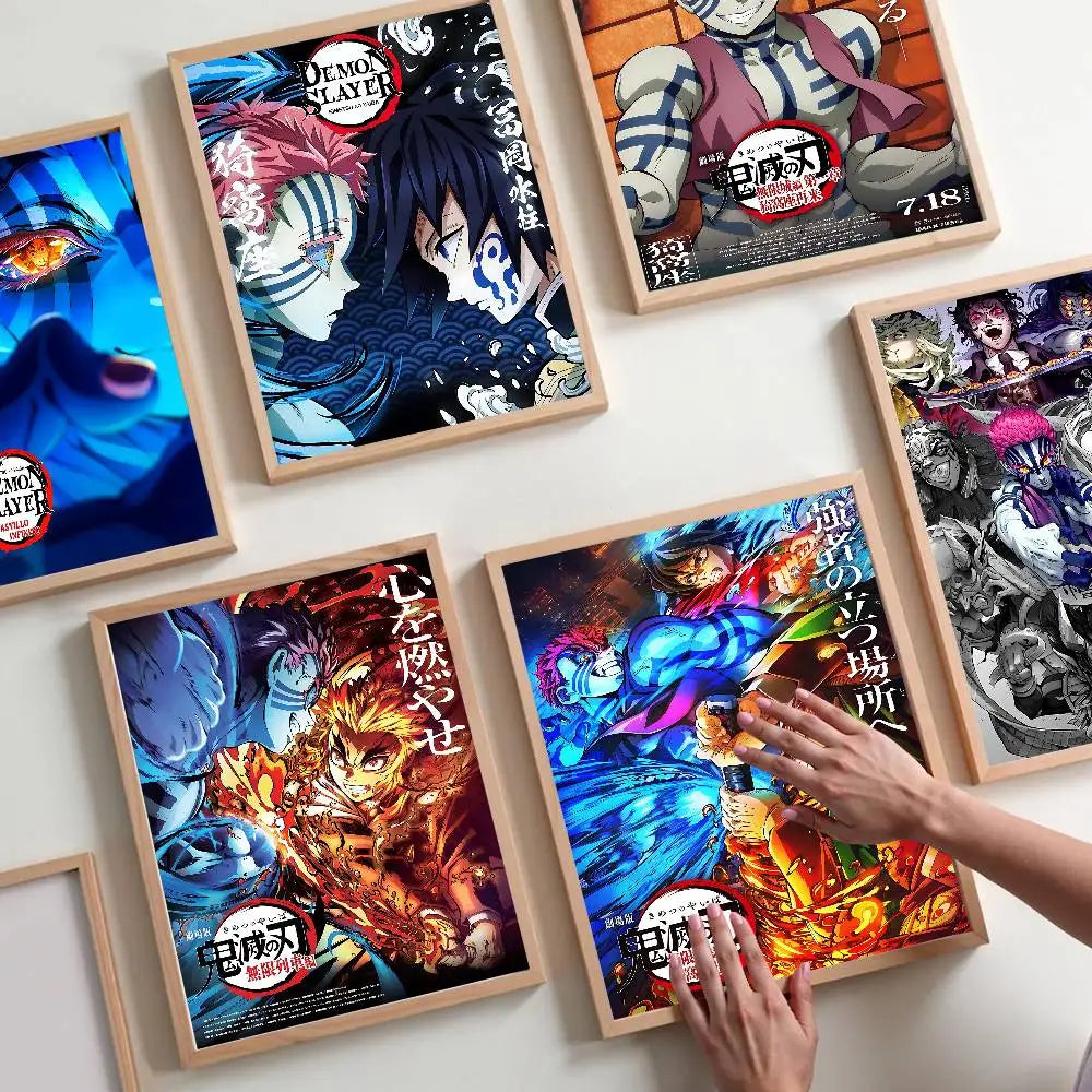 Akaza Demon Slayer Premium Anime Poster – HD Waterproof Wall Art Decor