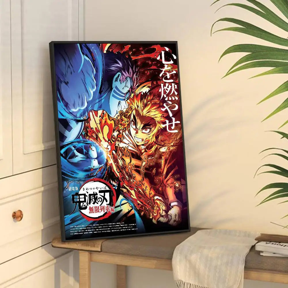 Akaza Demon Slayer Premium Anime Poster – HD Waterproof Wall Art Decor