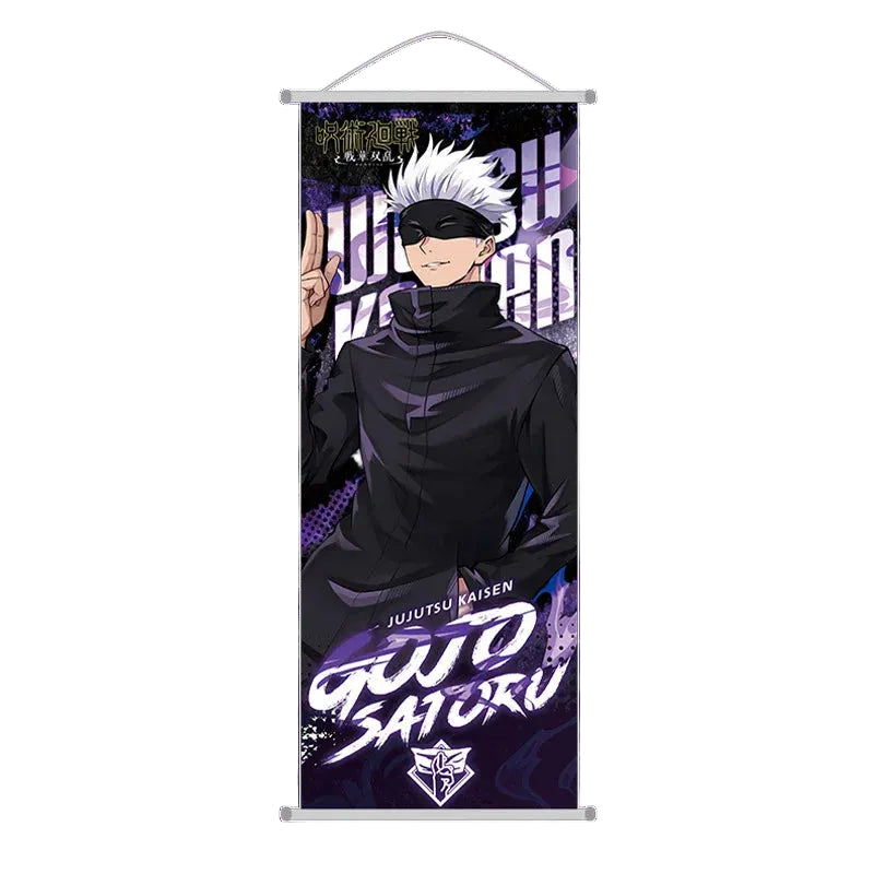Jujutsu Kaisen: Cursed Energy Wall Scroll | Premium Hanging Poster (Gojo, Sukuna, Yuji)