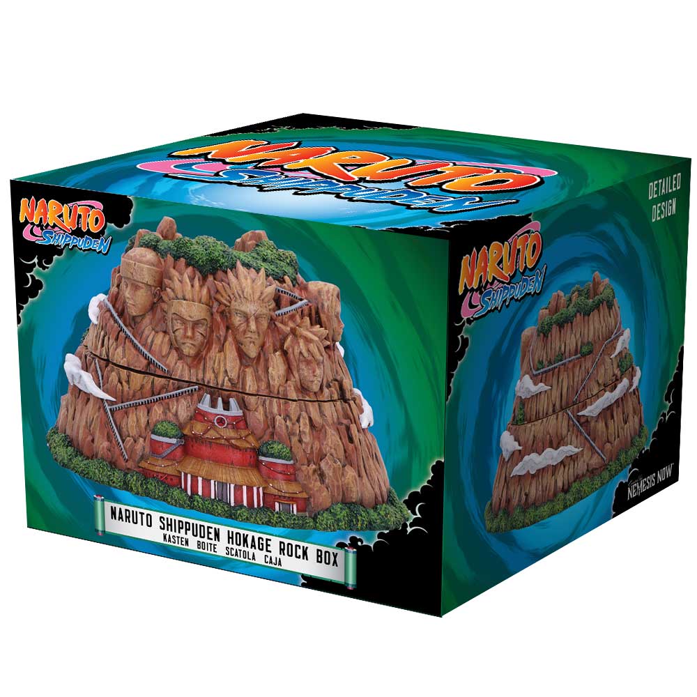 Official Naruto Shippuden Hokage Rock Trinket Box