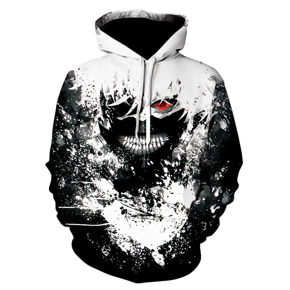 Tokyo Ghoul – Kaneki Ken All-Over Print Hoodie (Unisex) | S–5XL