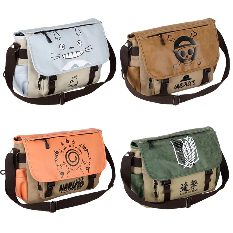 Anime Canvas Crossbody Bag (Multiple Anime Designs)