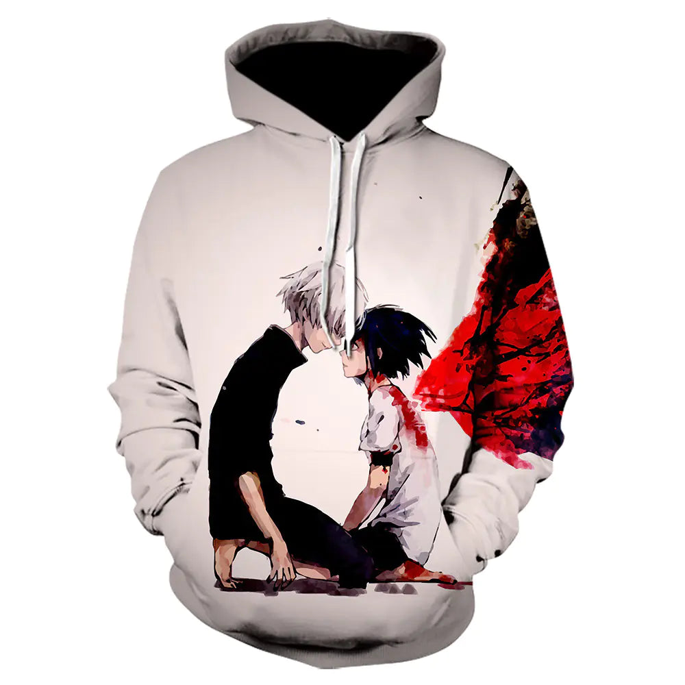 Tokyo Ghoul – Kaneki Ken All-Over Print Hoodie (Unisex) | S–5XL