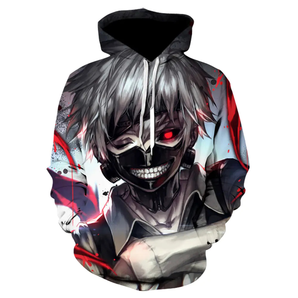 Tokyo Ghoul – Kaneki Ken All-Over Print Hoodie (Unisex) | S–5XL