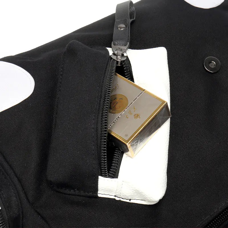 Guilty Crown Crossbody Messenger Bag (Canvas + PU Leather) – 32×12×33cm