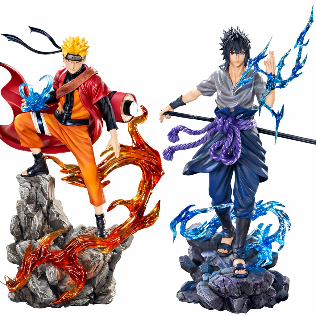 Naruto Shippuden – Dynamic Naruto & Sasuke Figures (23cm) | Premium Collectible