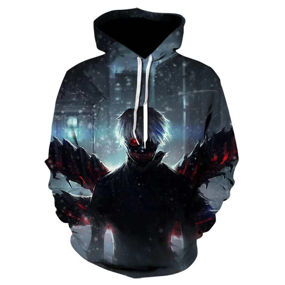 Tokyo Ghoul – Kaneki Ken All-Over Print Hoodie (Unisex) | S–5XL