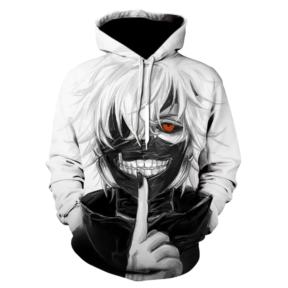 Tokyo Ghoul – Kaneki Ken All-Over Print Hoodie (Unisex) | S–5XL