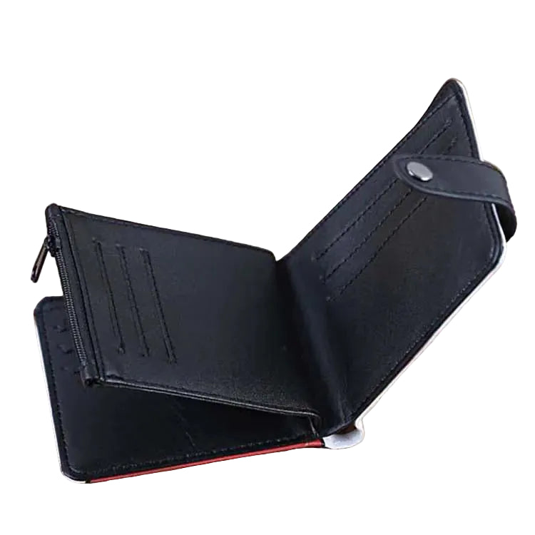 Anime Icon Compact Wallet (PU Leather) – Choose Your Design | Snap Closure