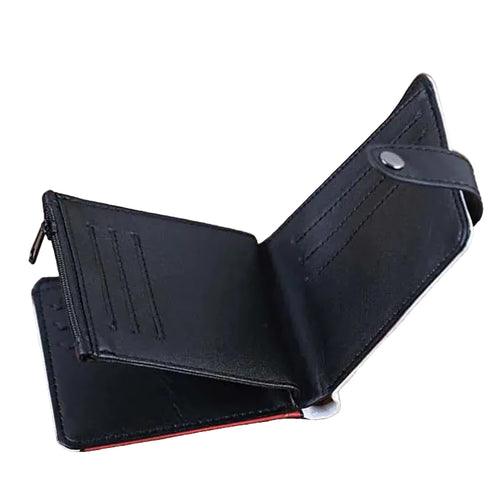 Anime Icon Compact Wallet (PU Leather) – Choose Your Design | Snap Closure