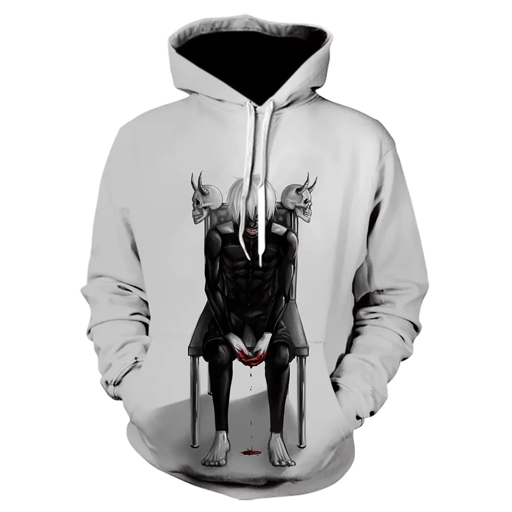 Tokyo Ghoul – Kaneki Ken All-Over Print Hoodie (Unisex) | S–5XL
